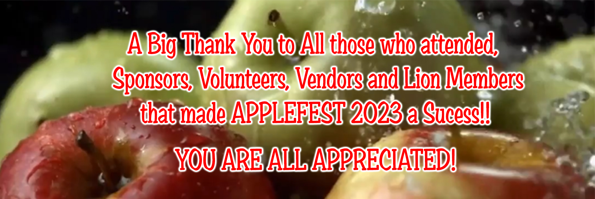 Applefest 2023 Thank You
