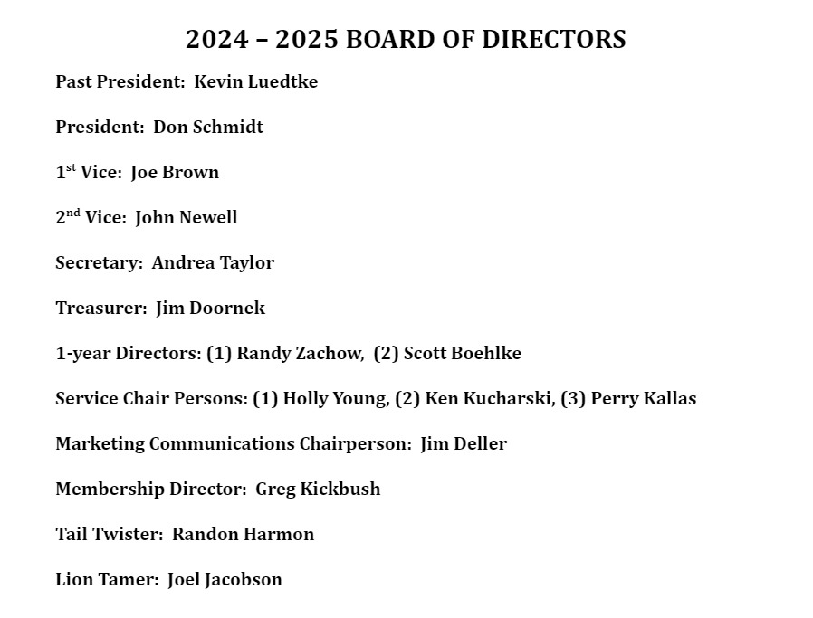 2024-25 Board of Directors